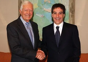 President Jimmy Carter and John Resnick